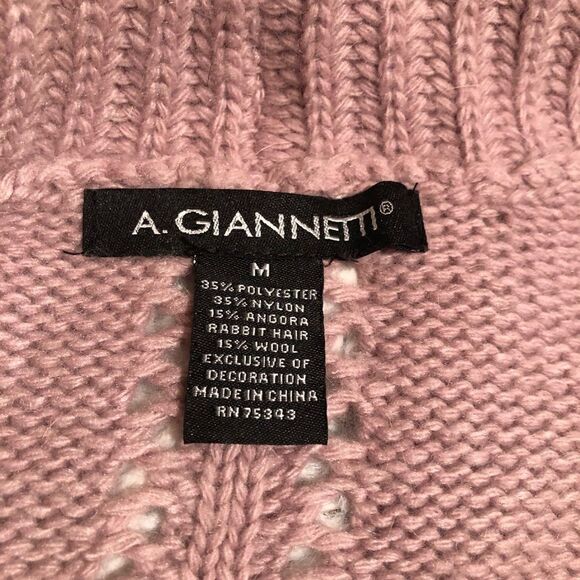 A. Gianetti angora blend open knit cardigan size M - Picture 8 of 9